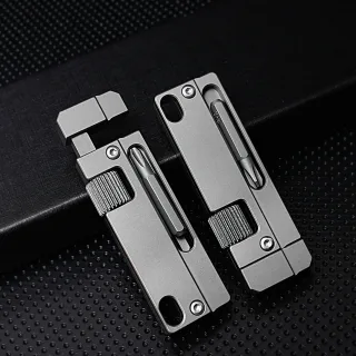 IPRee Titanium Alloy Outdoor Multifunctional Mini Adjustable Wrench Portable Camping Maintenance Accessories EDC Pocket