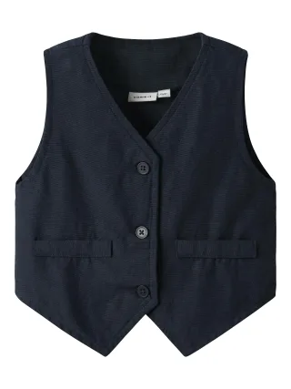 NAME IT - NMMFAHER WAISTCOAT navy blazer - Gr. - 92