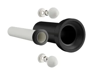Hansgrohe Anschlussgarnitur universal für Wand WC, 60330000 60330000