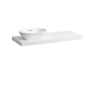 Laufen Waschtisch-Platte LANI 495x1185x65 mit Aussschnitt links H4046721122601