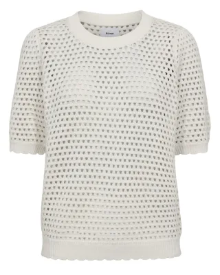 Nümph - NUNANCY SOLID PULLOVER cloud dancer - Gr. - S
