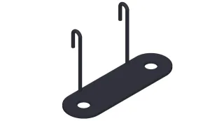 Giese Highbord schwarz matt mit Schichtstoff (HPL) in schwarz, 30456-14 30456-14