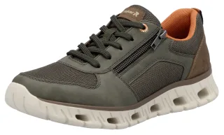 RIEKER Sport Sneaker, Schnürschuh, Freizeitschuh, Halbschuh mit Reißverschluss