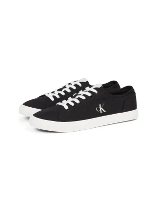 Calvin Klein Jeans Sneaker "ESS VULC LOW MG CANVAS" Schnürschuh, Halbschuh, Freizeitschuh in klassischer Optik