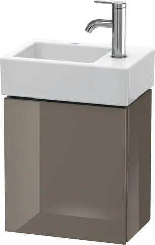 Duravit L-Cube Waschtischunterbau wandhängend Flanell Grau Hochglanz 364x241x400 mm - LC6293R8989 LC6293R8989