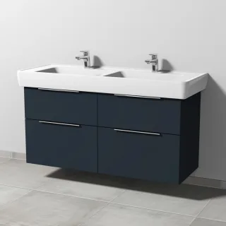 Sanipa 3way Waschtischunterbau zu Laufen Pro A Waschtisch mit 4 Auszügen, Marine-Matt UP7601R