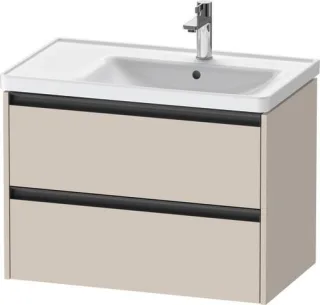 Duravit Ketho.2 Waschtischunterbau wandhängend Taupe Matt 784x455x549 mm - K25286091910000 K25286091910000