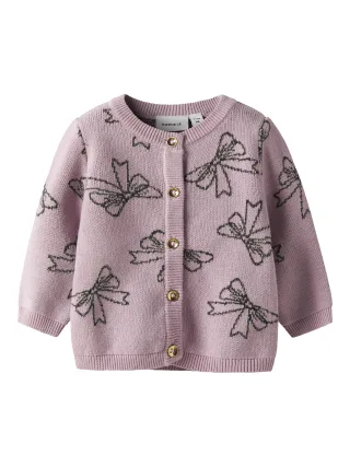 NAME IT - NBFREBOWIE LS KNIT CARD keepsake lilac - Gr. - 80