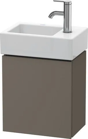 Duravit L-Cube Waschtischunterbau wandhängend Flanell Grau Seidenmatt 364x241x400 mm - LC6293R9090 LC6293R9090