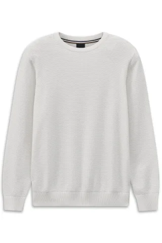 bugatti - Herren Pullover 1/1 Arm ecru - Gr. - M