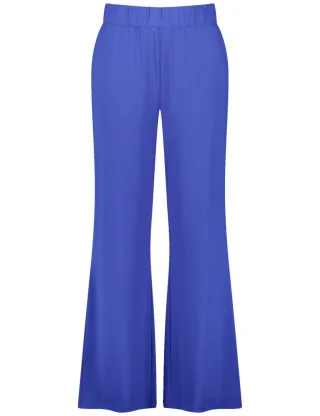 SAMOON - Fließende Schlupfhose blau - Gr. - 52