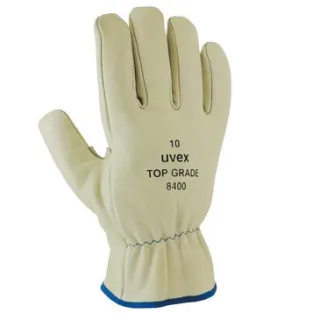 uvex Lederhandschuh top grade 8400 grau 8 - 6029108