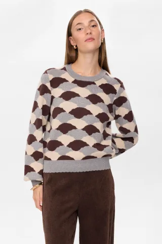 Nümph - NULILA PULLOVER black coffee - Gr. - XS