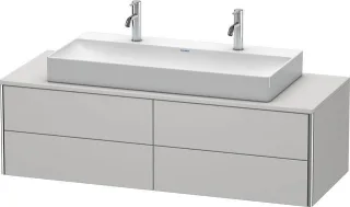 Duravit XSquare Konsolenwaschtischunterbau wandhängend Nordic Weiß Seidenmatt 1400x548x400 mm - XS49 XS4915M3939