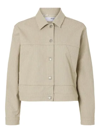 Selected - Jeansjacke weiß - Gr. - 36