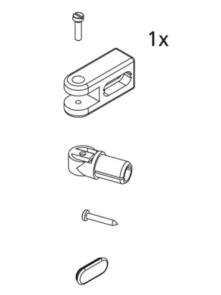 Kermi EBI2033 Set Stabilisierung Wand, weiss, 2534234 2534234