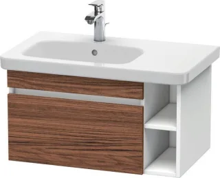 Duravit DuraStyle Waschtischunterbau wandhängend Nussbaum dunkel & Weiß Matt 730x448x398 mm - DS6394 DS639402118