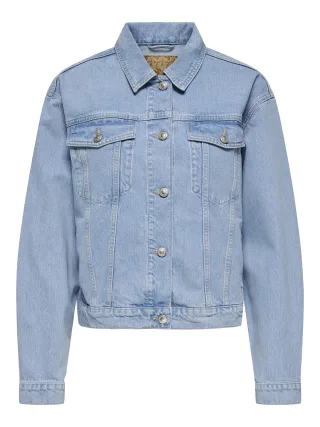 ONLY - ONLHARPER LS BOXY DNM JKT SIK Light Blue Denim - Gr. - XL