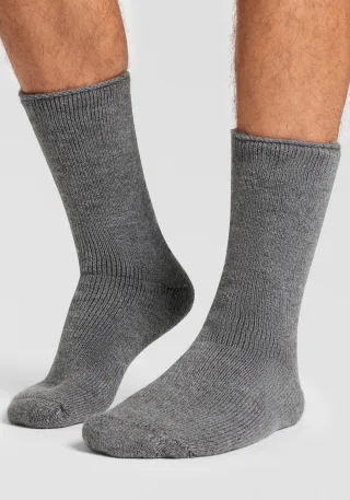 Heatkeeper Socken 2 Paar tlg. Doppelpack gefütterte Wintersocken in schwarz und grau