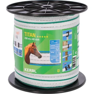 Kerbl TITAN Breitband , 40mm, weiß/grün,4xCu 0,30+6xNi 0,30 weiß/grün - 445503