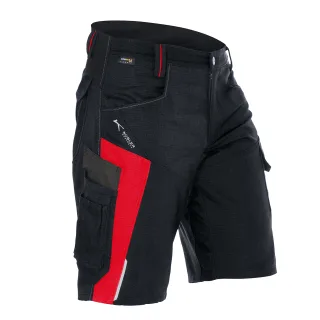 KÜBLER BODYFORCE Shorts schwarz/mittelrot 62 - 2425 5302-9955-62