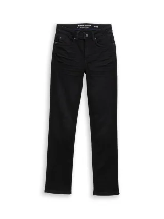 Tom Tailor - TTELVA STRAIGHT High Waist Jeans black denim - Gr. - 28/32