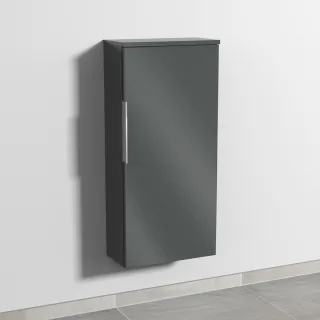 Sanipa 3way Mittelschrank mit 1 Tür, Anthrazit-Glanz, UF17179 UF17179