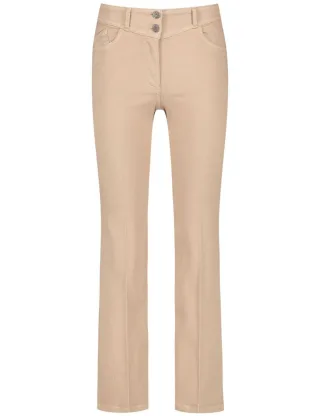 GERRY WEBER Edition - Hose Organic Cotton Flared beige - Gr. - 46R