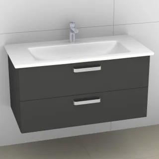 Artiqua 414 Waschtischunterschrank für Venticello 4104AH Anthrazit Hochglanz, 414-WU2L-V105-7015-51 414-WU2L-V105-7015-51
