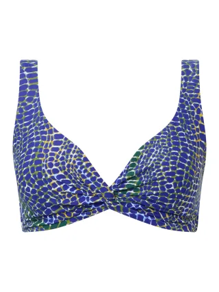 Femilet by Chantelle - Taula Tief ausgeschnittener T-Shirt-BH; bügellos blue snake - Gr. - 38