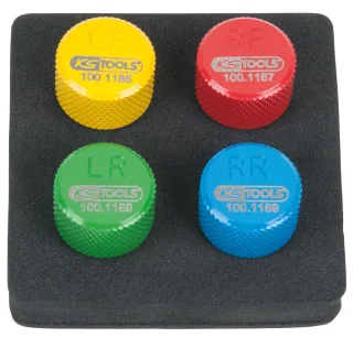 KS Tools RDKS - TPMS Reifenentlüfter-Satz, 4-tlg - 100.1185
