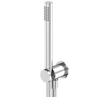 Steinberg Serie 340 Handbrausegarnitur mit integriertem Wandanschlussbogen, Chrom, 3401670 3401670