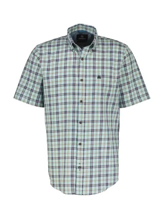 LERROS - BUTTON DOWN coastal sea blue - Gr. - L