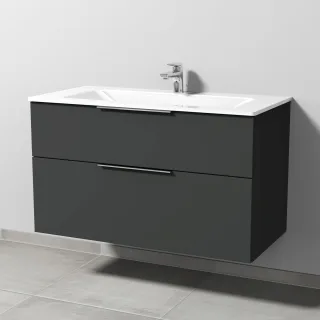Sanipa 3way Glas-Set Glas-Waschtisch und Unterbau (UP204) 582x1000x487 UP2041B