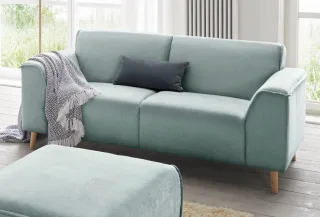 Home affaire 2-Sitzer "Janek Scandic Design, elegant und zeitlos" mit Federkern und Keder in scandinavischem Design