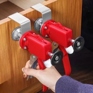 Adjustable Drawer Panel Fixing Clamp Stainless Steel Woodworking Installation Tool Anti Slip Design for Furniture Cabine