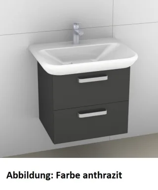 Artiqua 413 Waschtischunterschrank für MyDay 125465 Oxid Dunkelgrau quer, 413-WU2L-K91-7184-723 413-WU2L-K91-7184-723