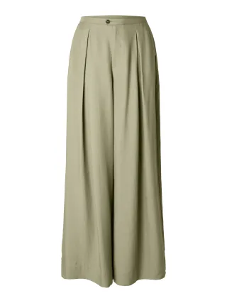 SELECTED WOMEN - SLFNATUK MW WIDE PANT B - Gr. - 40