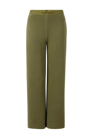 Rich & Royal - wide leg pants moss green - Gr. - S