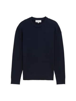 Denim Tom Tailor - Basic Strickpullover aus Baumwolle dark navy - Gr. - XL