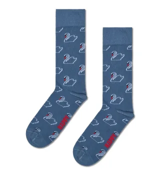 happy socks - Swan Natural Dye Sock Blau - Gr. - 38