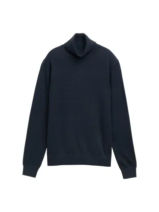 Tom Tailor - Basic Rollkragenpullover blau - Gr. - XL