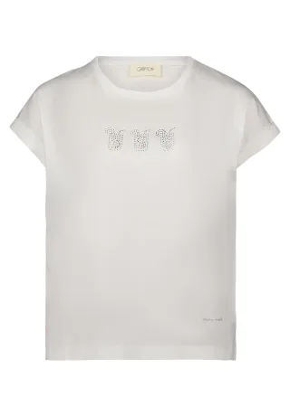 CARTOON - Printshirt patch cream/pink - Gr. - 40