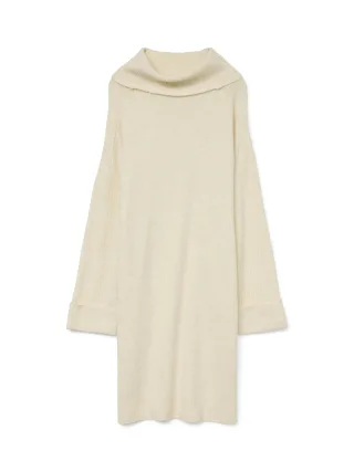 VERO MODA - VMJUPITER LS COWLNECK SHORT DRESS BF birch - Gr. - M