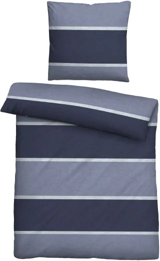 Biberna Bettwäsche "Jonas" 2 Stk. kuschelig warm, weich, pflegeleicht, 100% Baumwolle, made in Germany