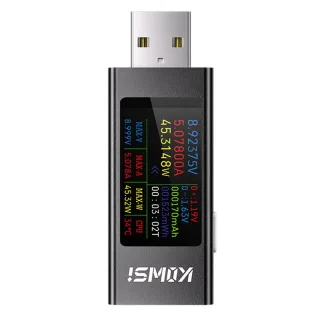 KWS-MX23 USB Digital Display DC Voltage Ammeter Power Meter Voltmeter Current Meter Cell Phone Charging USB-A Tester Det