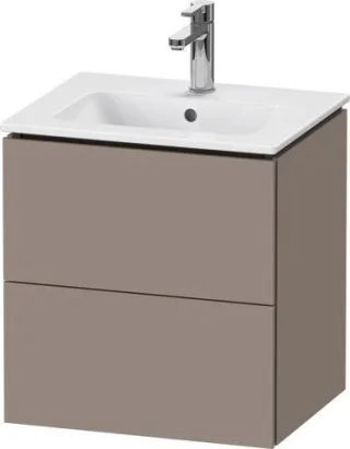 Duravit L-Cube Waschtischunterbau wandhängend Basalt Matt 520x421x550 mm - LC621804343 LC621804343
