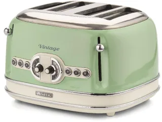 Ariete Toaster "Vintage" 4 kurze Schlitze für 4 Scheiben 1630 W grün