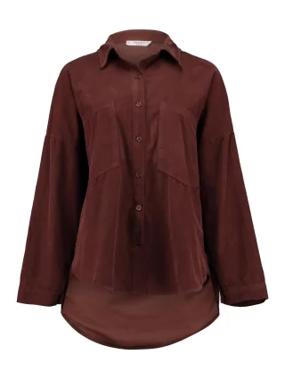 Zabaione - Blouse Li44aa coffee - Gr. - XXL