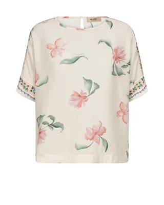 MOS MOSH - MMPalma Big Orchid Blouse ecru - Gr. - S